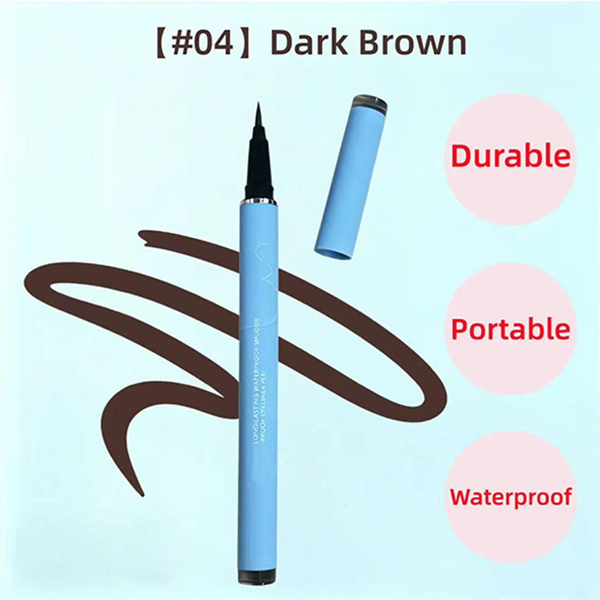 No-Smudge Waterproof Eyeliner Pen