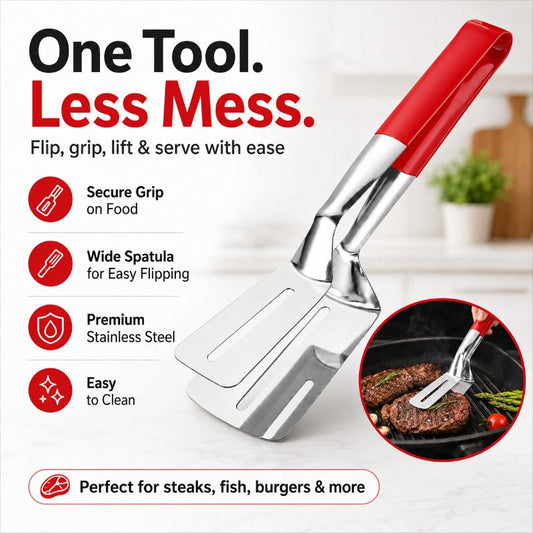 Stainless Steel Spatula Tongs
