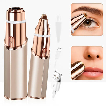 2-in-1 Eyebrow & Facial Hair Trimmer
