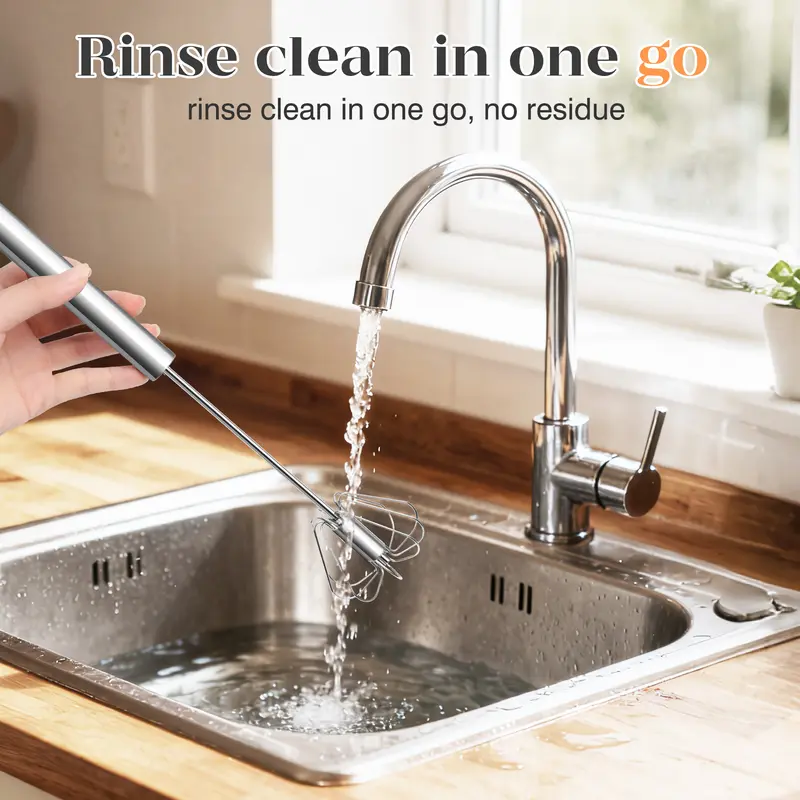 Rotary whisk cleaning demonstration