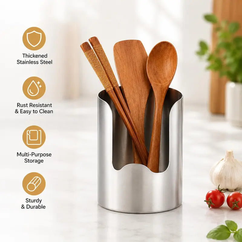 Stainless Steel Utensil & Lid Holder