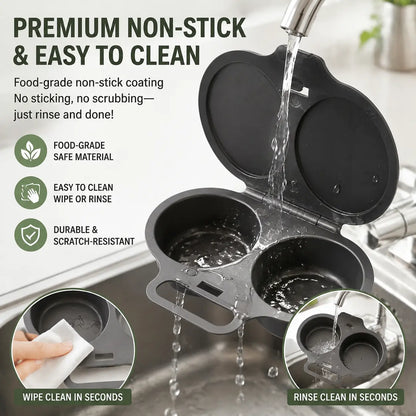 EggEase™ Microwave Egg Maker-Perfect Poached Eggs & Omelettes in Minutes