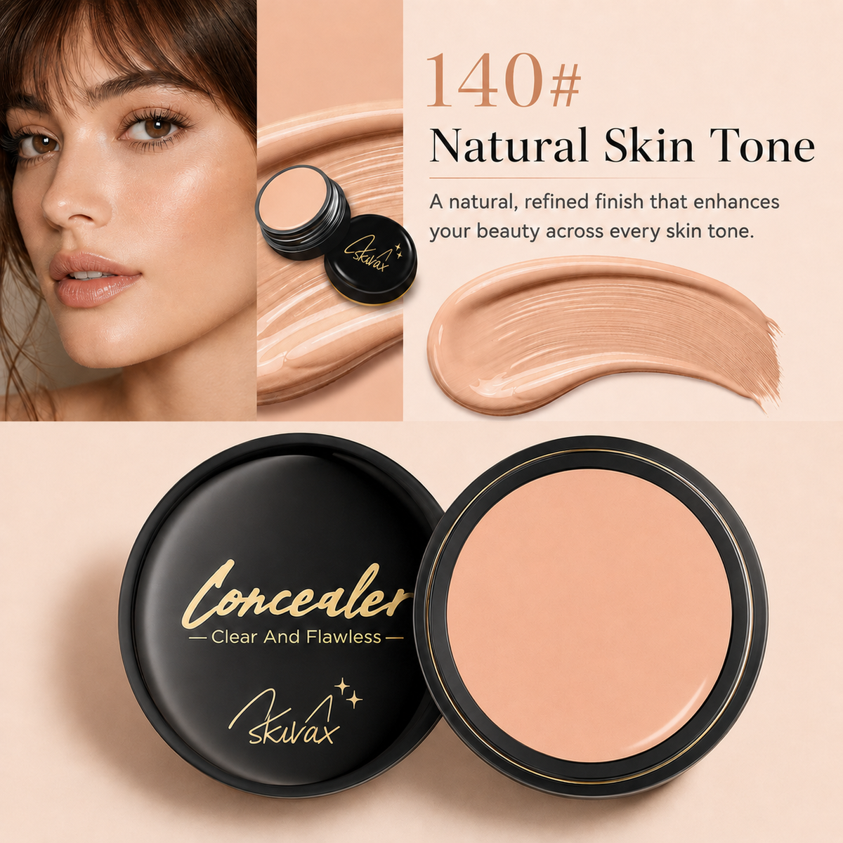 Skivax™:Full-Coverage Cream Concealer