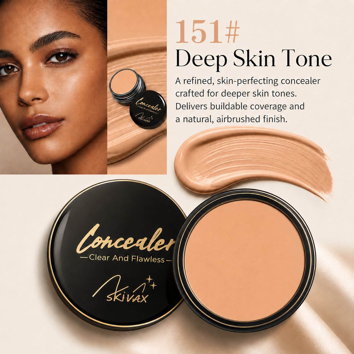 Skivax™:Full-Coverage Cream Concealer