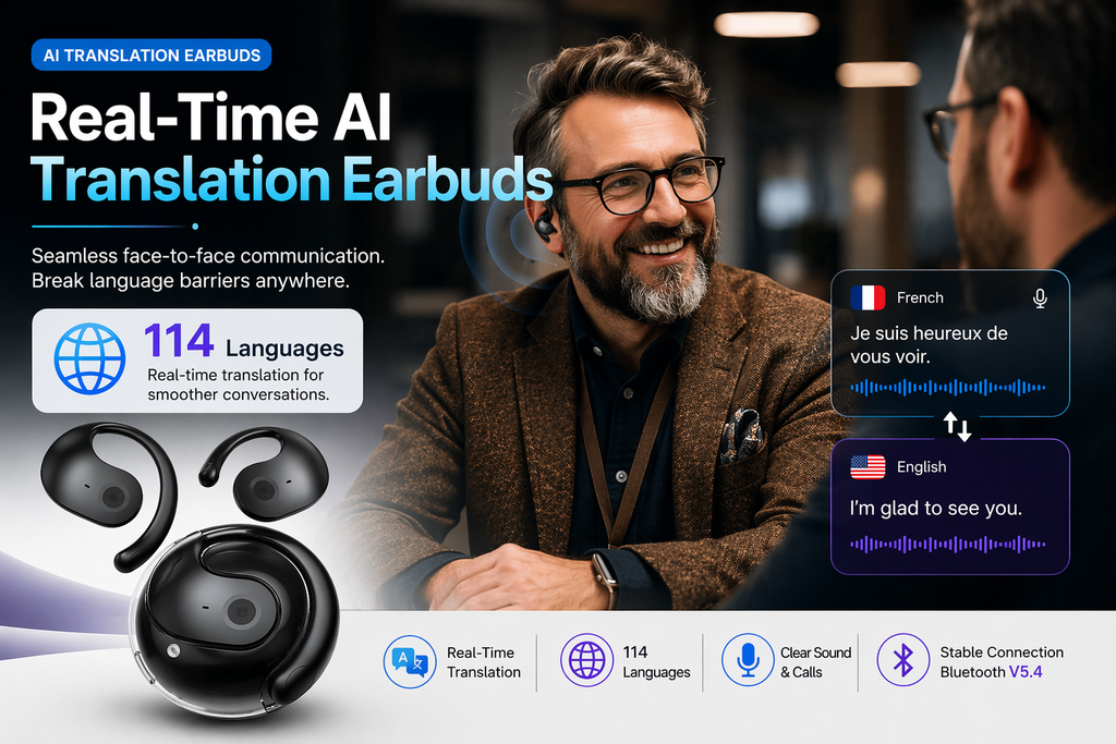 Real-Time AI Translation Earbuds🔥