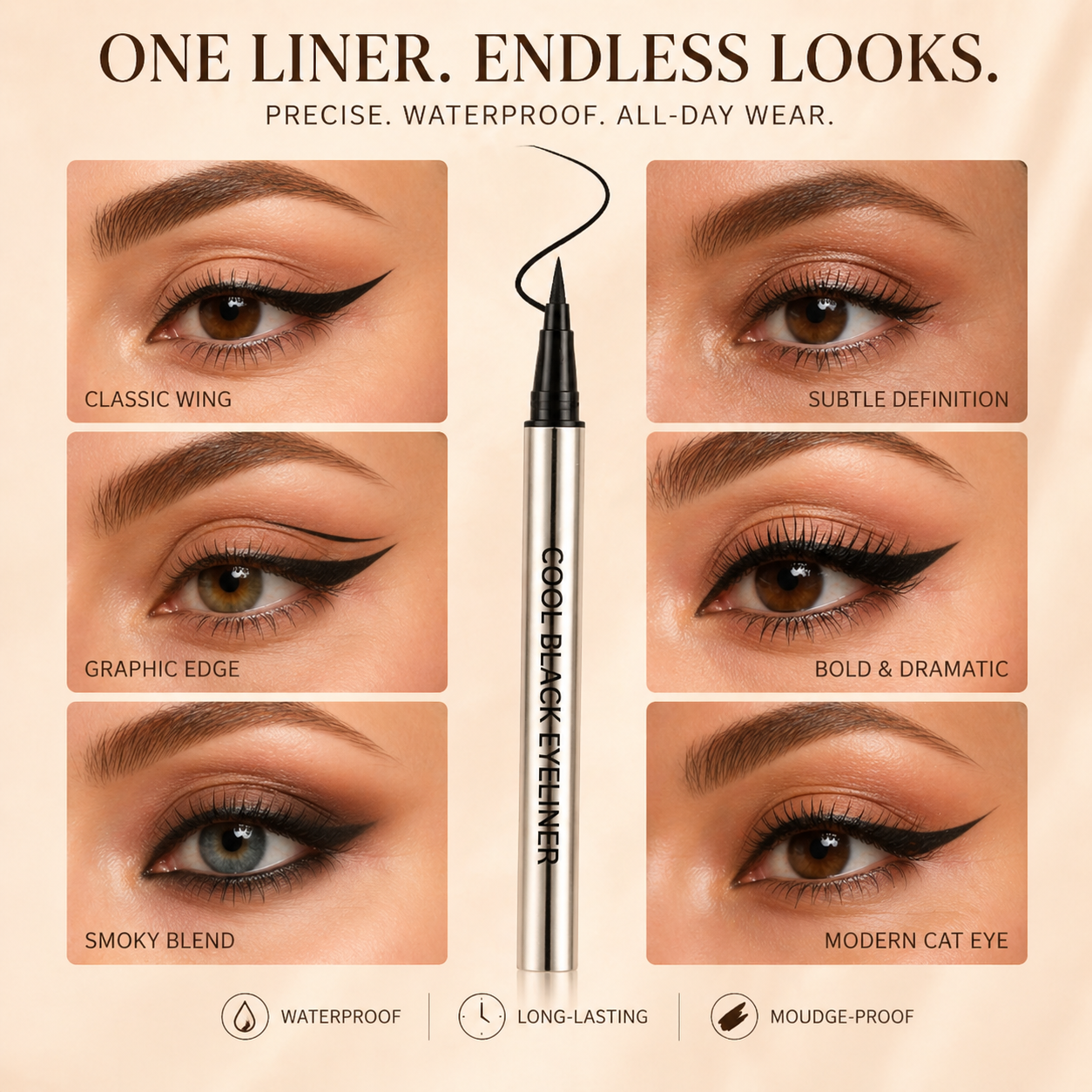 🔥Buy 1 Get 1 Free🔥Waterproof Long-Lasting Eyeliner