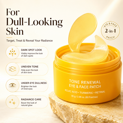 Kojic Acid Turmeric Tone Renewal Eye & Face Patch Set