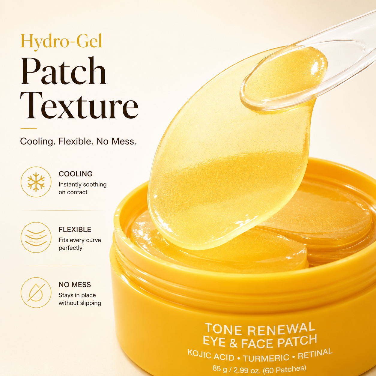 Kojic Acid Turmeric Tone Renewal Eye & Face Patch Set