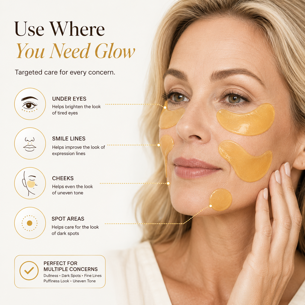 Kojic Acid Turmeric Tone Renewal Eye & Face Patch Set