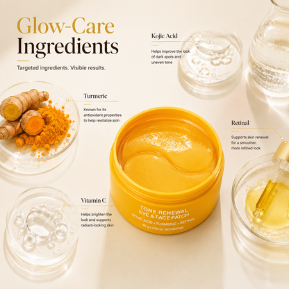 Kojic Acid Turmeric Tone Renewal Eye & Face Patch Set