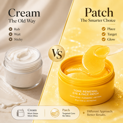 Kojic Acid Turmeric Tone Renewal Eye & Face Patch Set