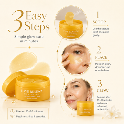 Kojic Acid Turmeric Tone Renewal Eye & Face Patch Set