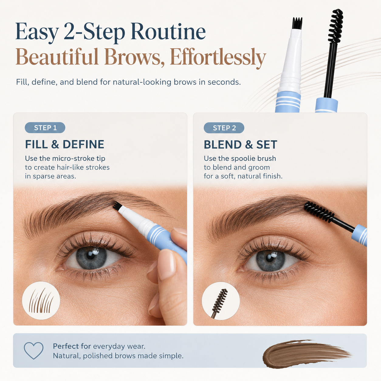 2-in-1 Micro-Stroke Brow Pen