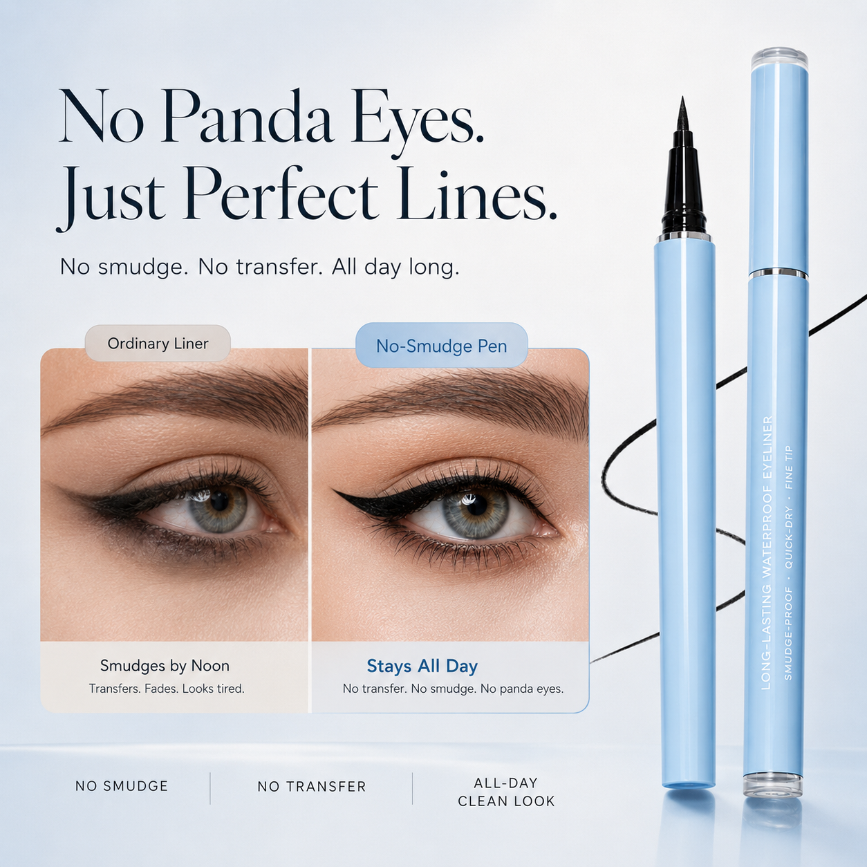 No-Smudge Waterproof Eyeliner Pen