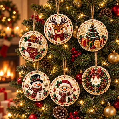 Christmas DIY Diamond Painting Ornaments Kit