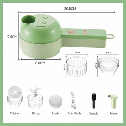 Wireless Food Processor – Cordless, one-touch chop. Perfect for arthritic hands. Kitchen prep made easy⚡🥗