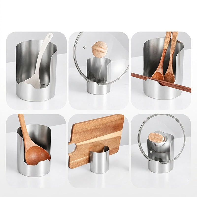 Stainless Steel Utensil & Lid Holder